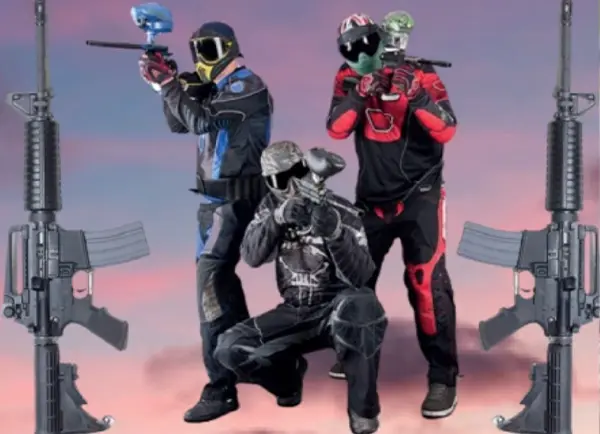 STAND-DE-TIR-PAINTBALL-ARME-A-AIR-COMPRIME
